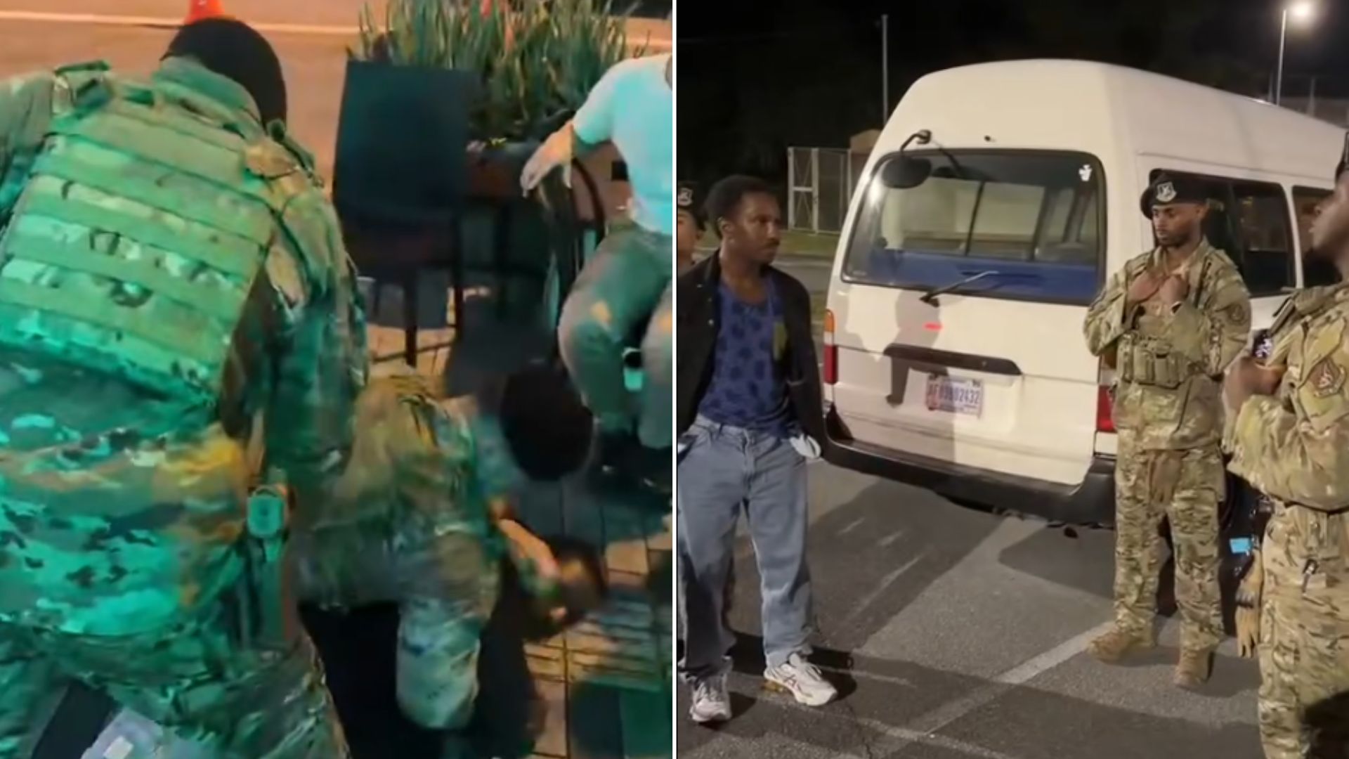 US Military Police arrests civilian