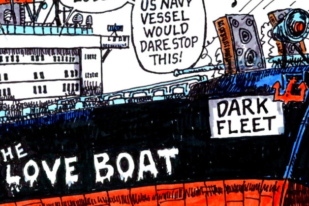 SOFREP Cartoon: Sanction-Busting Ships and the Grey Zone Shell Game