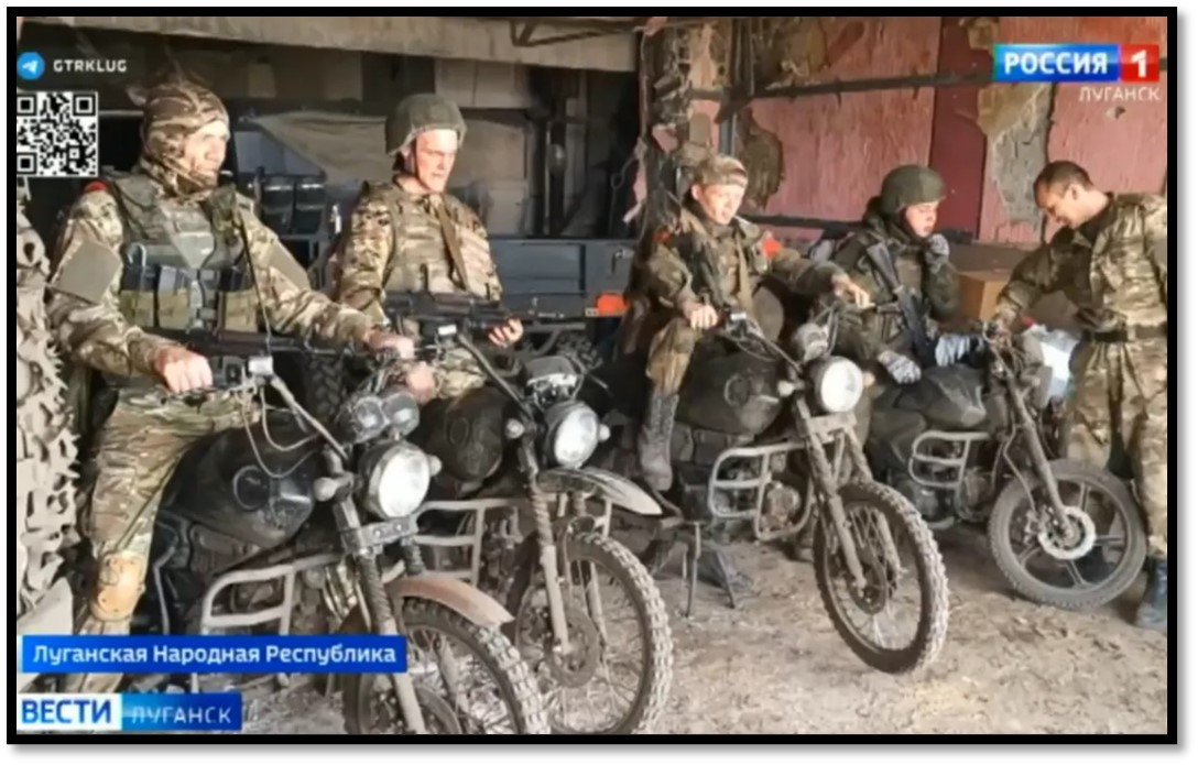 Russian motorcycle assault squad