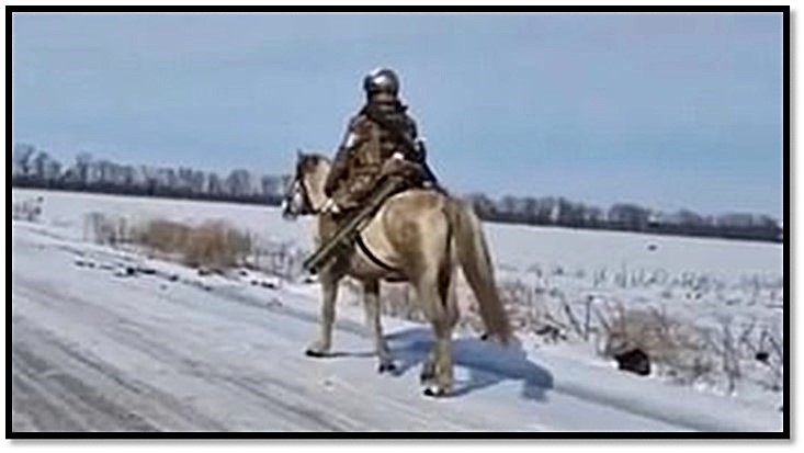Russian horse cavalrymen.