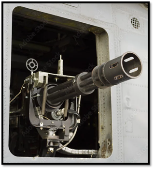 Gatling gun.