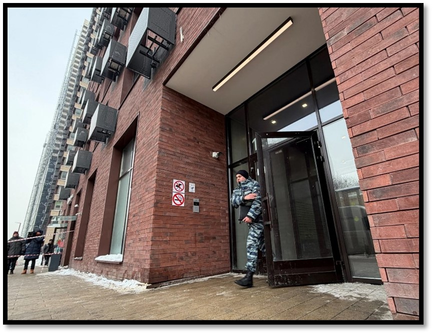 Brick apartment building