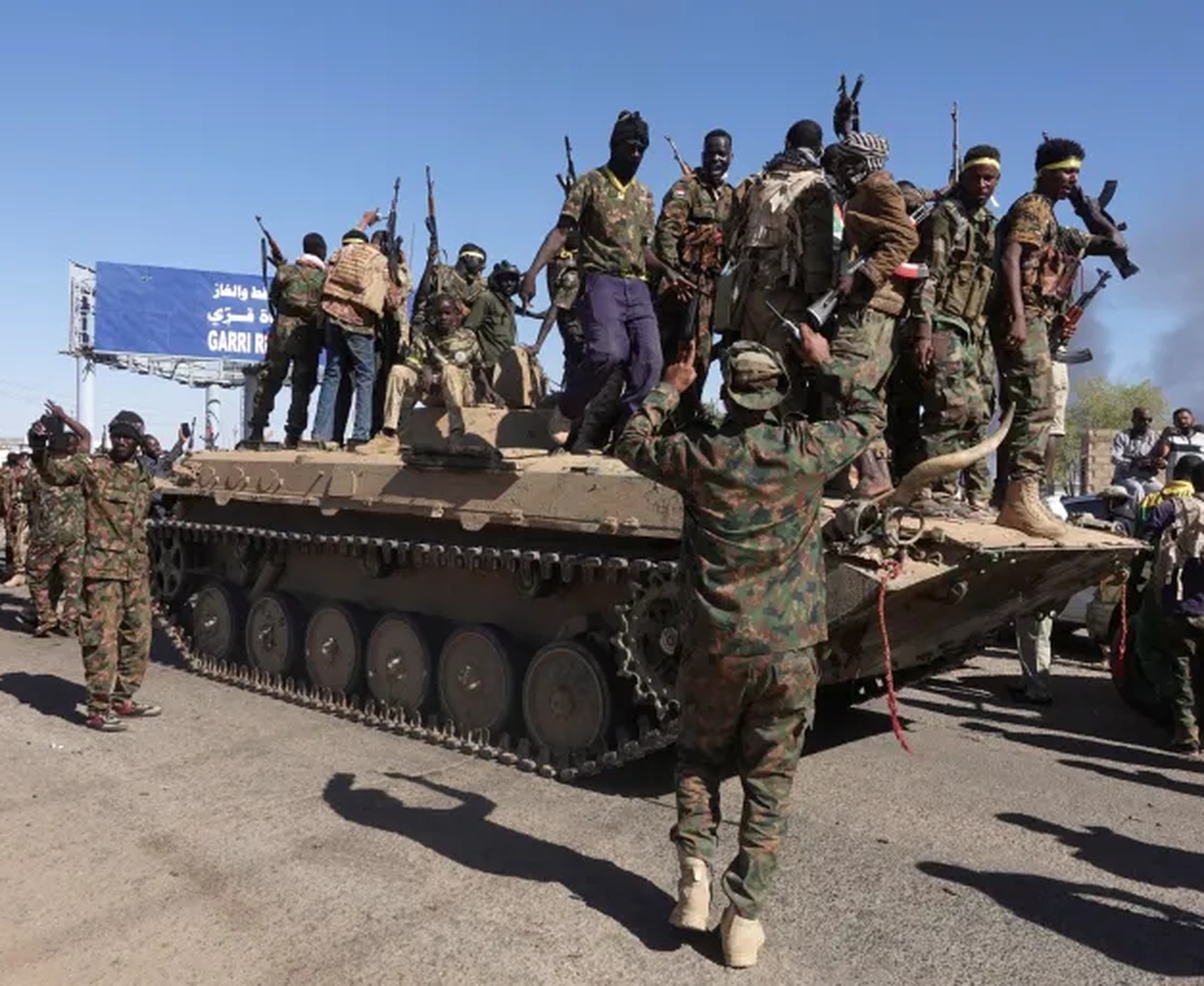 Soldiers from Sudanese armed forces