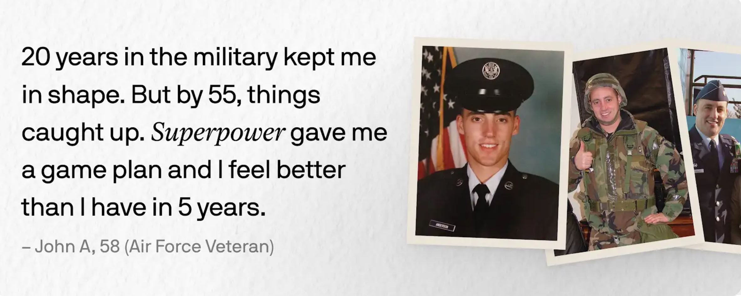 SuperPower testimonial. 